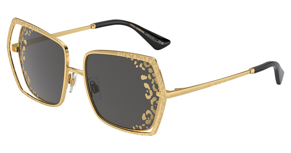 GOLD / DARK GREY TAMPO SIDE LEOPARD G