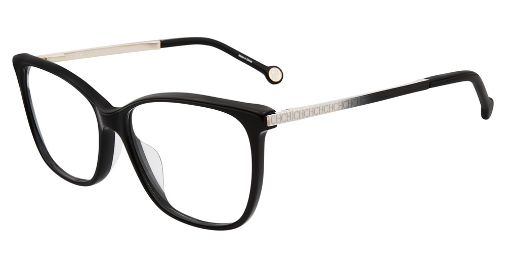 Carolina Herrera VHE758K square eyeglasses in Black 0700