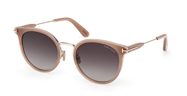 shiny light brown / gradient smoke