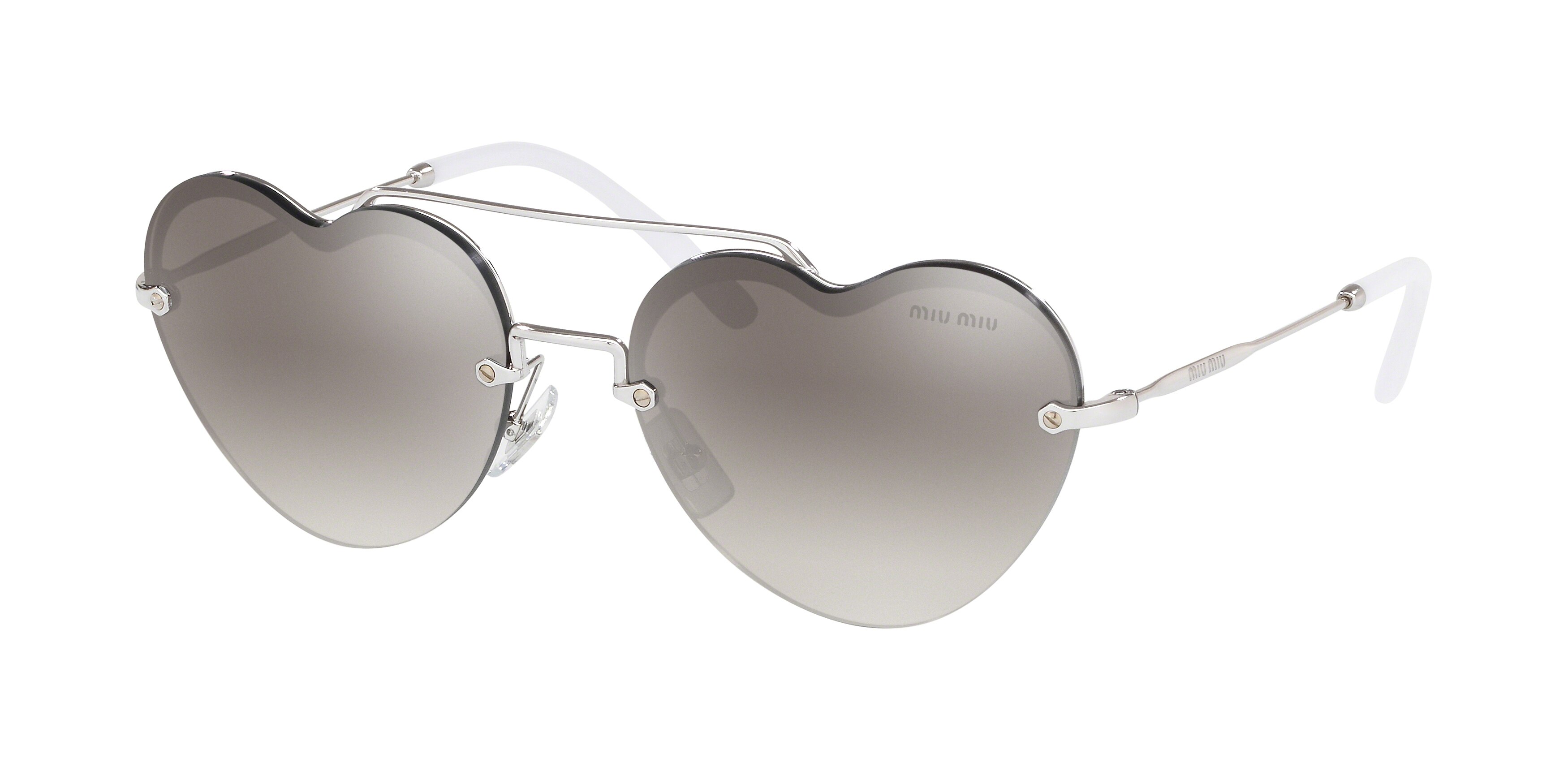 Miu Miu MU 62US square sunglasses in Silver