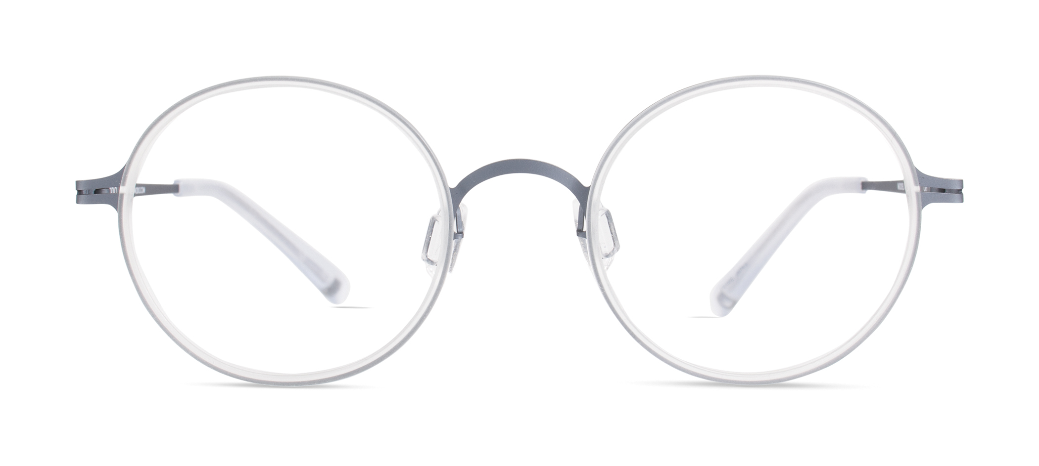 Modo 4402 round eyeglasses in Crystal