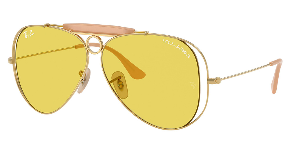Ray-Ban RB3138M aviator sunglasses in Arista/Yellow