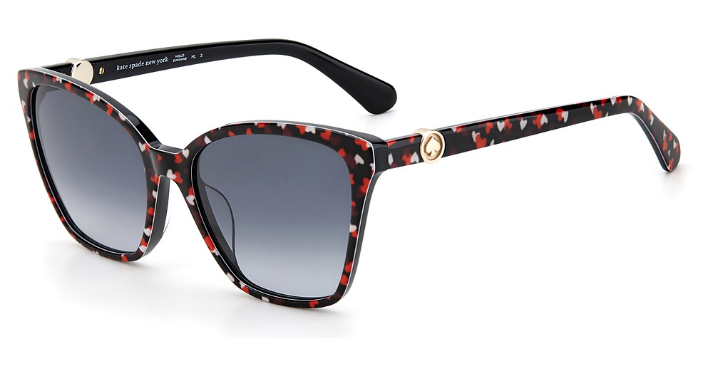 Kate Spade AMIYAH/G/S rectangle sunglasses in Multicolor/Grey Shaded