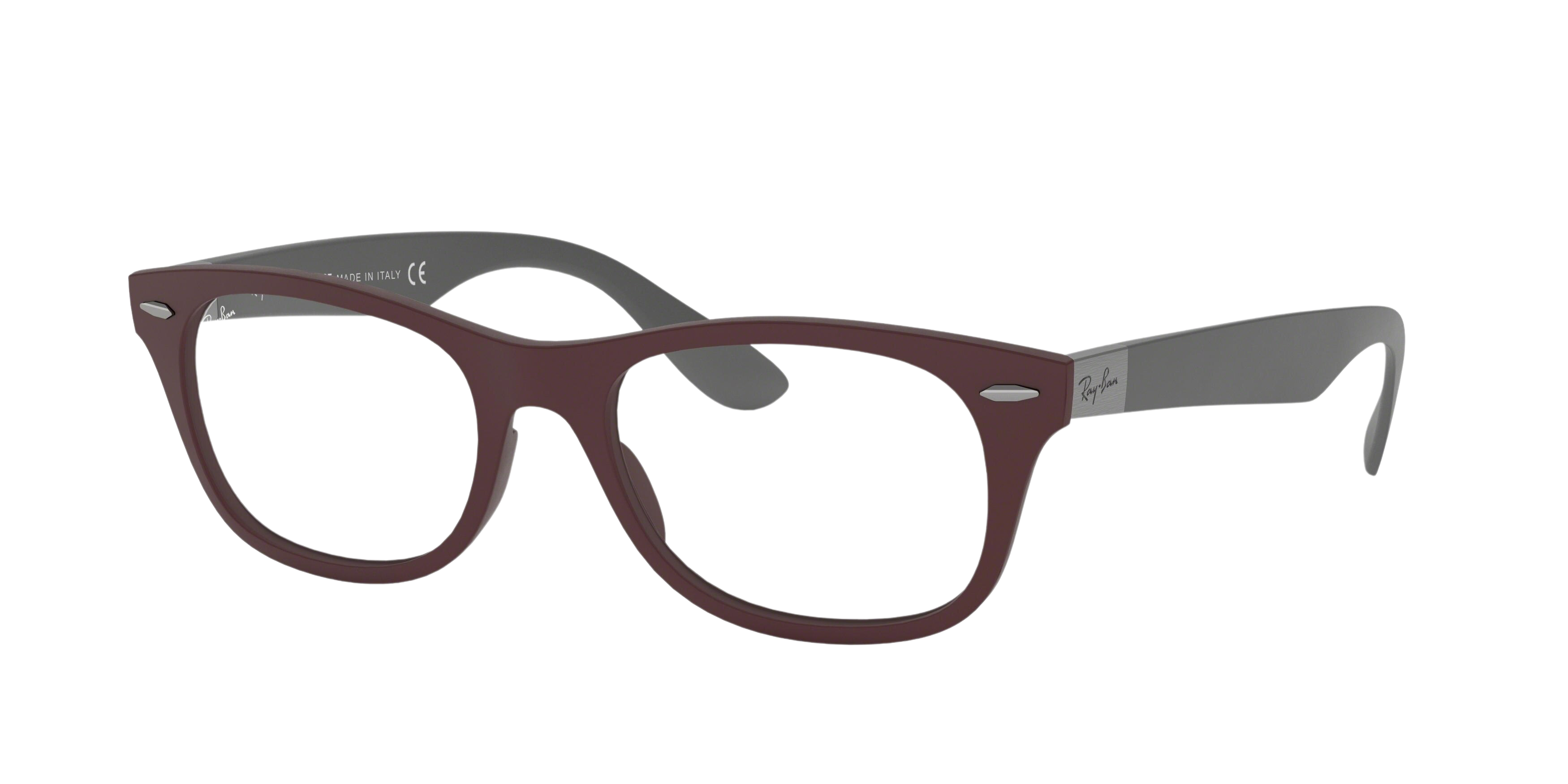 Ray-Ban RX7032 square eyeglasses in Sand Dark Violet