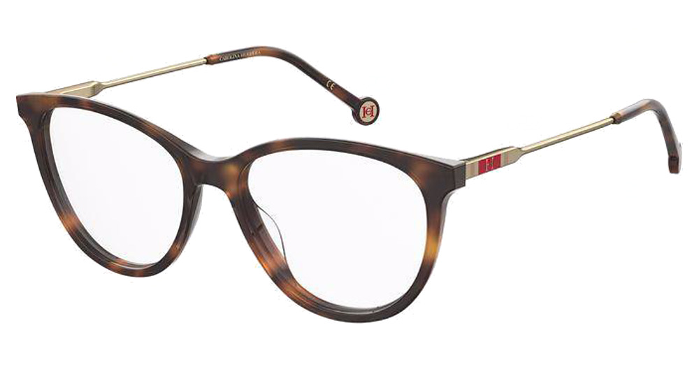 Carolina Herrera CH 0073 rectangle eyeglasses in Havana 2