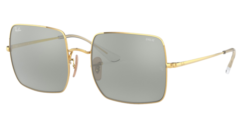 Ray-Ban RB1971 SQUARE square sunglasses in Arista/Photo Grey Mirror Grey