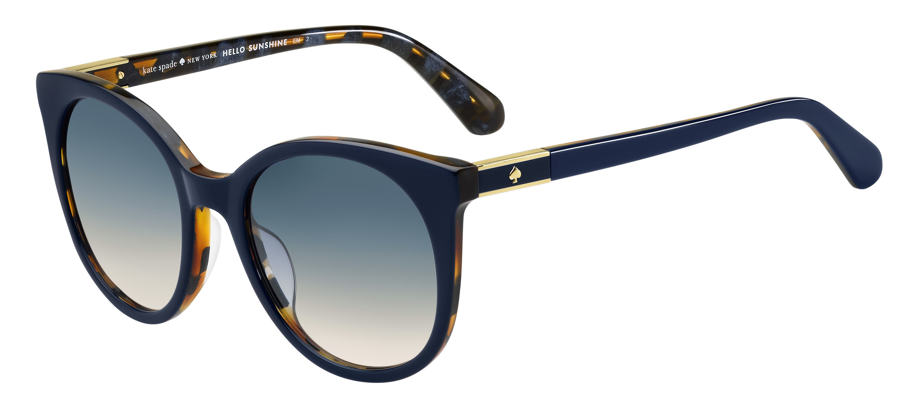 Kate Spade Akayla/S round sunglasses in Blue (I4 Blue Gradient)