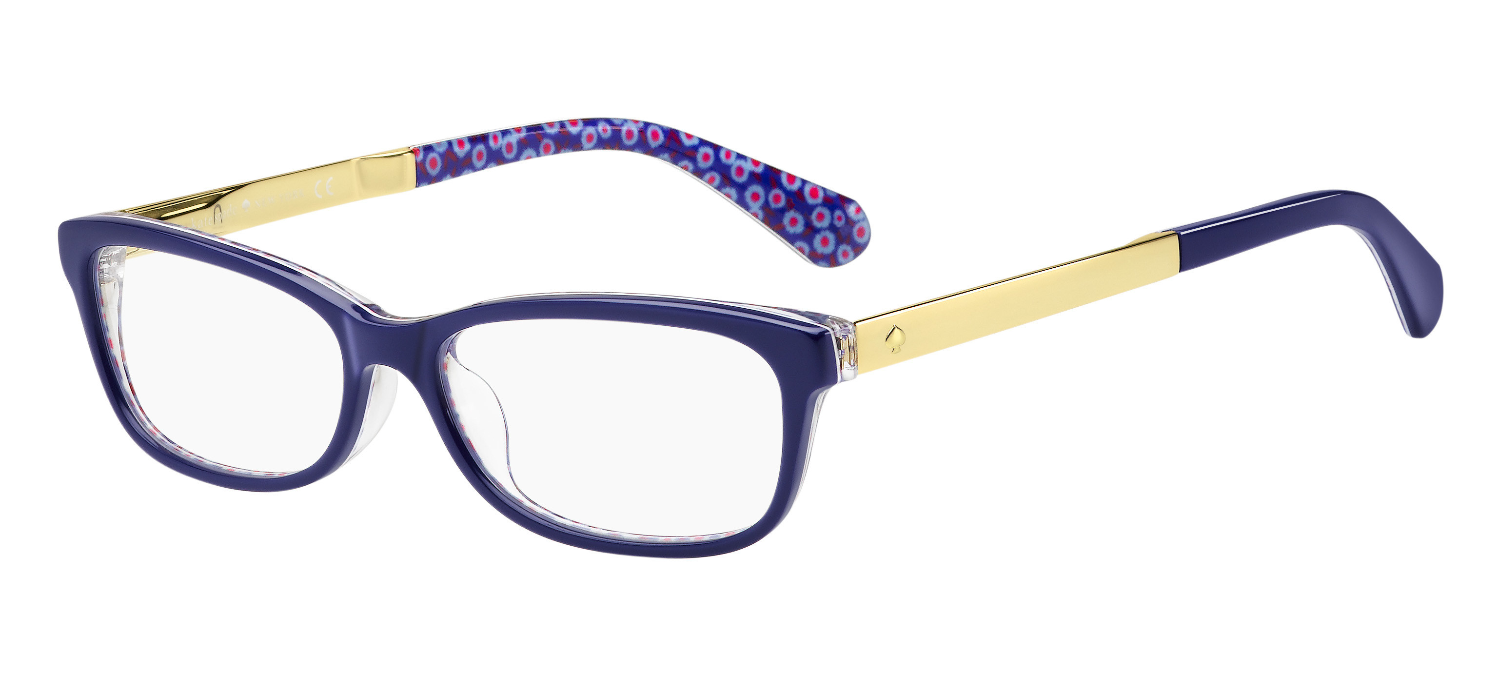 Kate Spade Jessalyn rectangle eyeglasses in Blue Palladium Transparent Blue