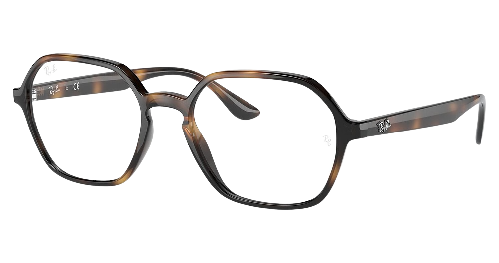 Ray-Ban RX4361V irregular eyeglasses in Havana