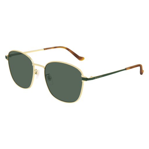 Gucci GG0575SK rectangle sunglasses in Gold Green Green/Green
