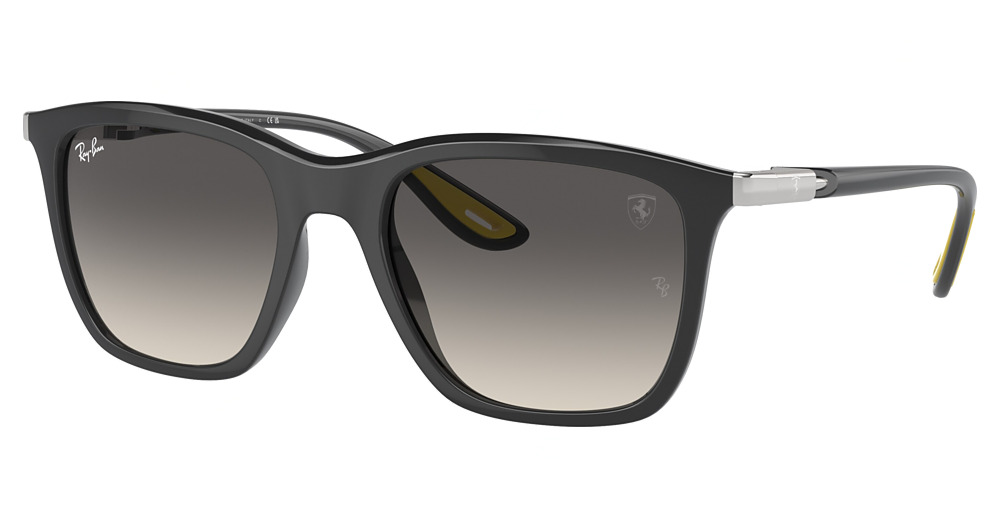 Ray-Ban RB4433M irregular sunglasses in Grey/Grey Gradient