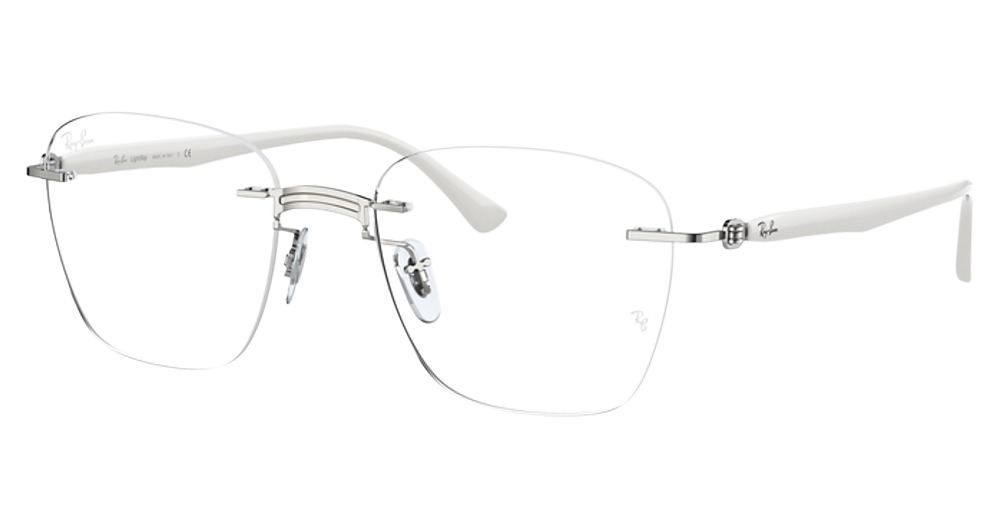 WHITE ON SILVER