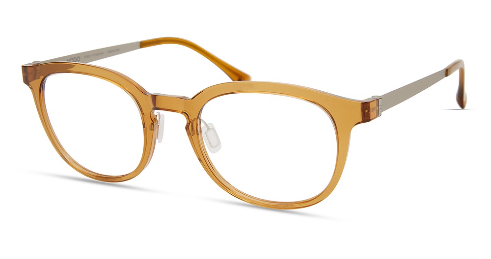 Modo 7050A round eyeglasses in Honey