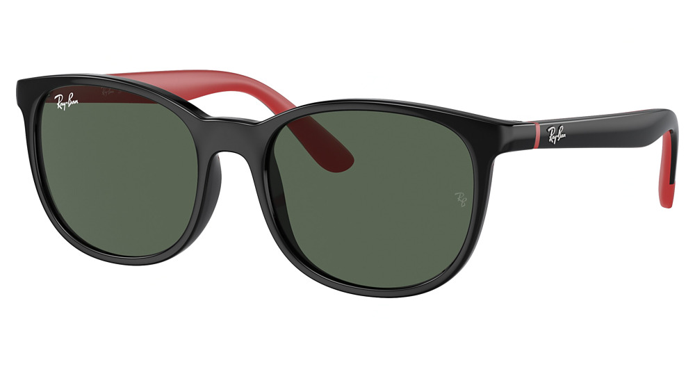 BLACK ON RUBBER RED / DARK GREEN