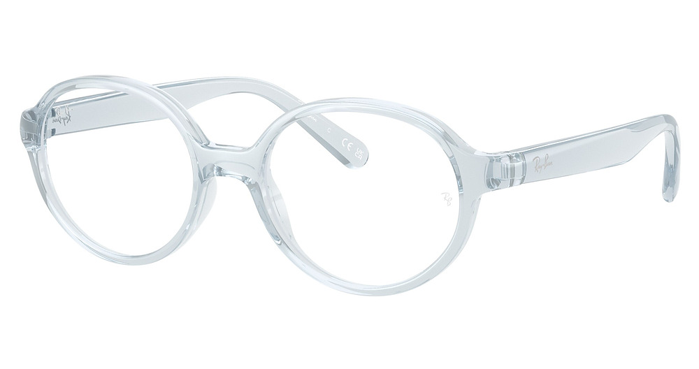 Ray-Ban RY1905F round eyeglasses in Transparent Light Blue