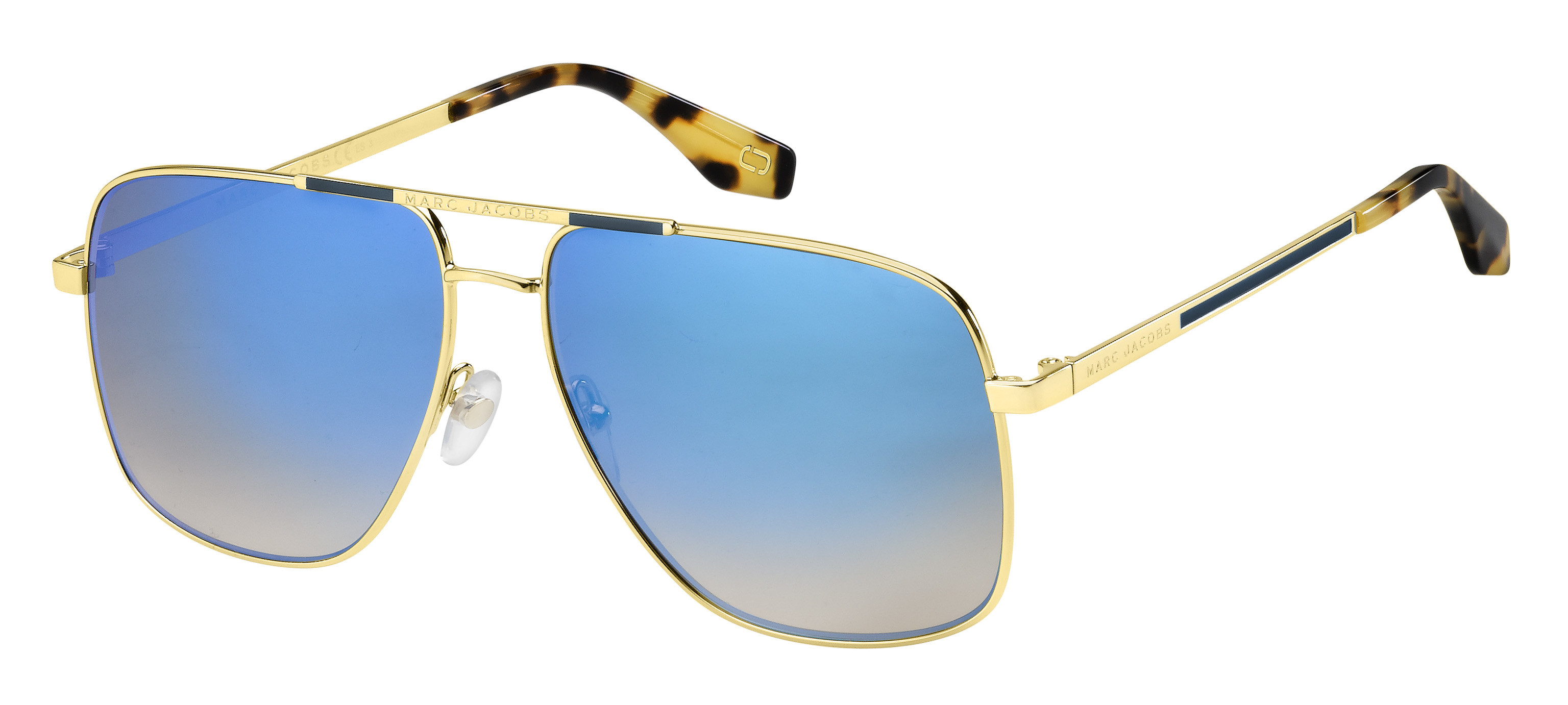 Marc Jacobs Marc 387/S square sunglasses in Havana Honey (Km Grey Multi Deg)