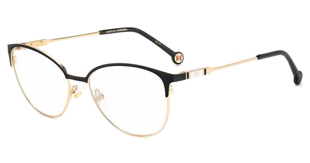 Carolina Herrera HER 0120 rectangle eyeglasses in Black Gold B