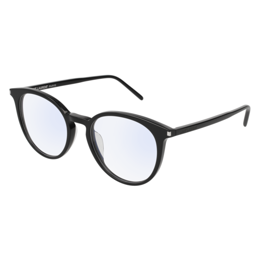 Saint Laurent SL 238/F round sunglasses in Black