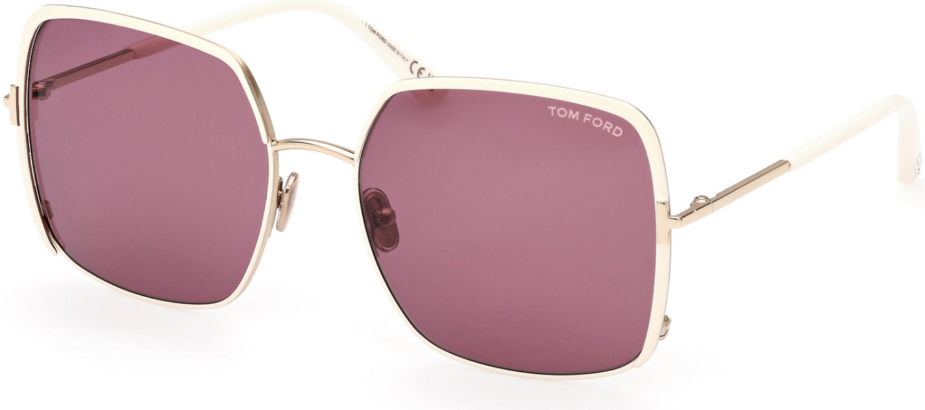 Tom Ford FT1006 irregular sunglasses in Gold/Violet