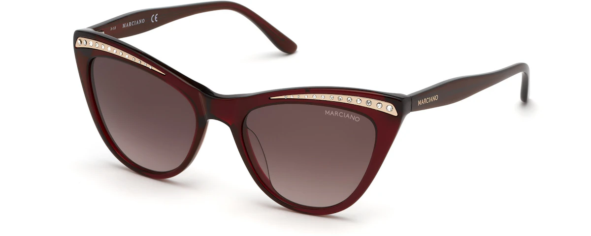 Shiny Red / Gradient Brown Lenses