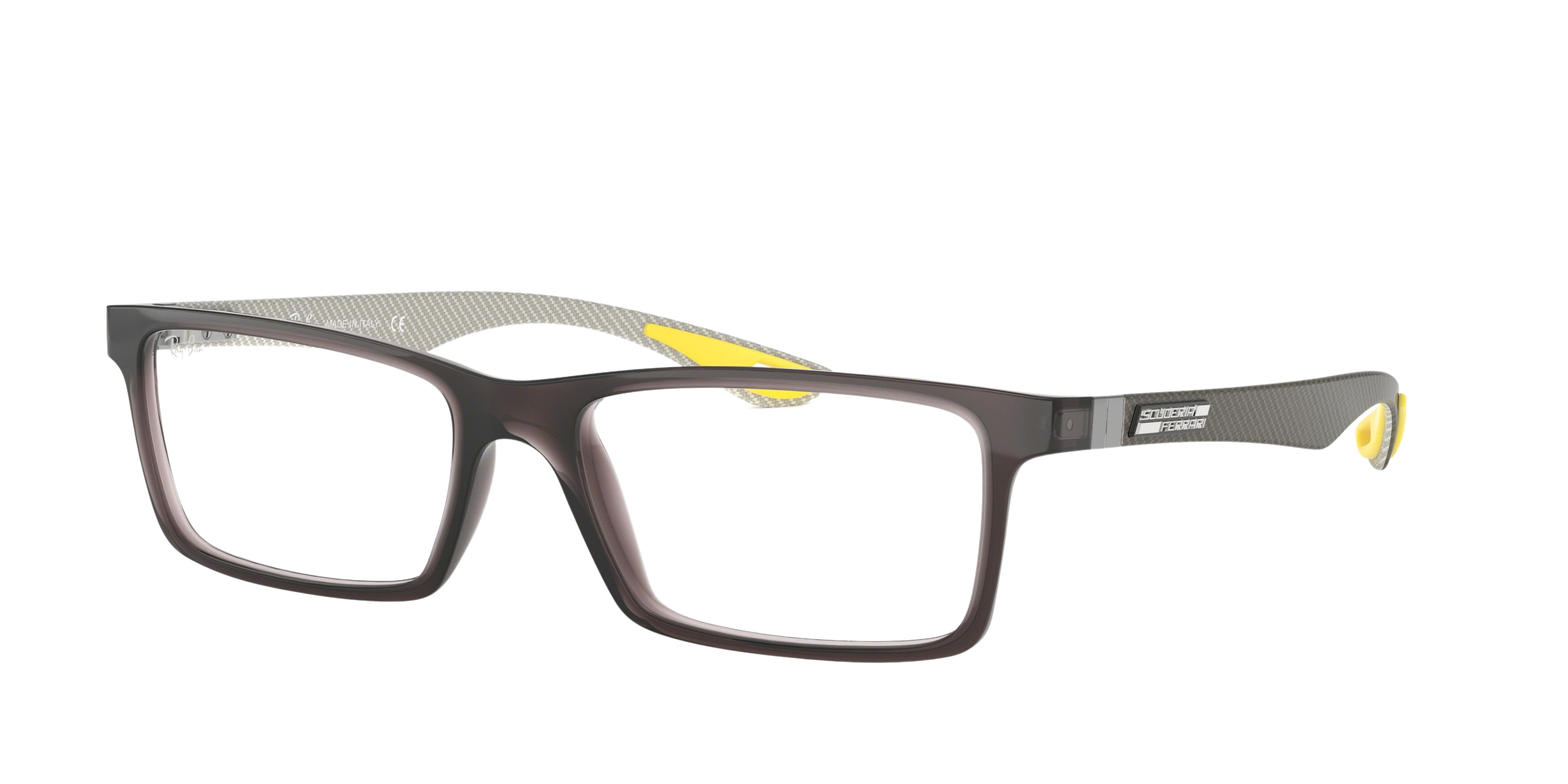 Ray-Ban RX8901M square eyeglasses in Transparent Grey