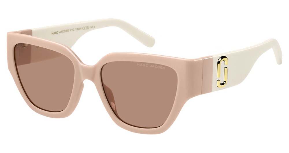 Marc Jacobs MARC 724/S rectangle sunglasses in Nude/Burgundy