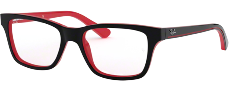 BLACK ON RED