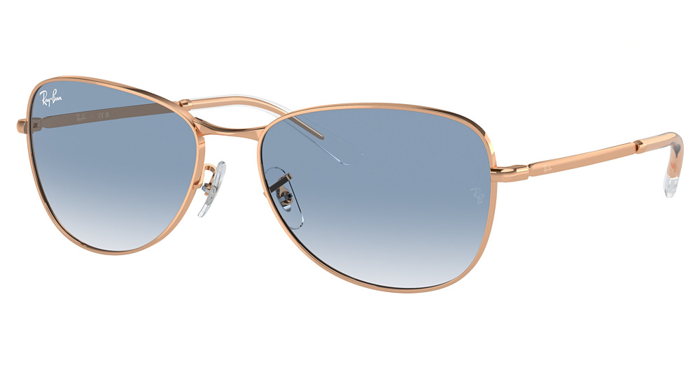 ROSEGOLD / CLEAR GRADIENT BLUE