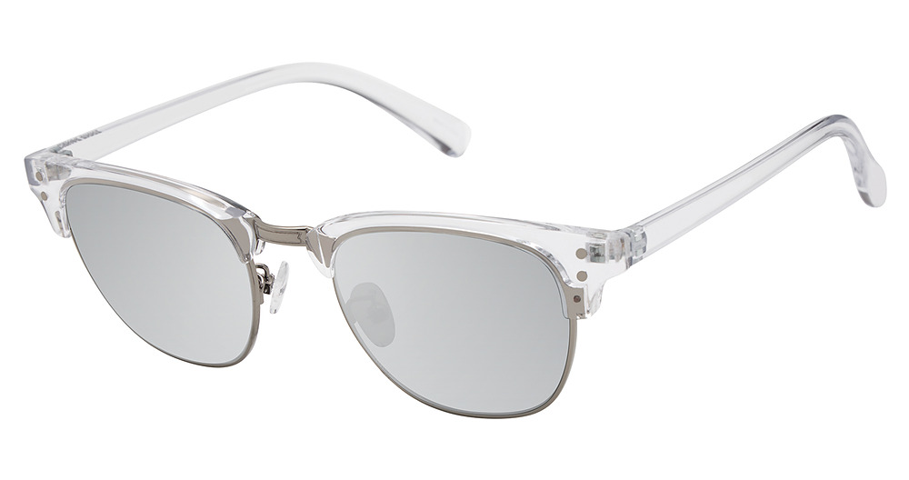 Clear / Smoke Polarized with Light Silver Flash