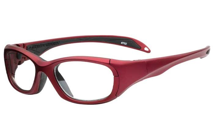 Matte Crimson / Clear With Silver Flash Mirror