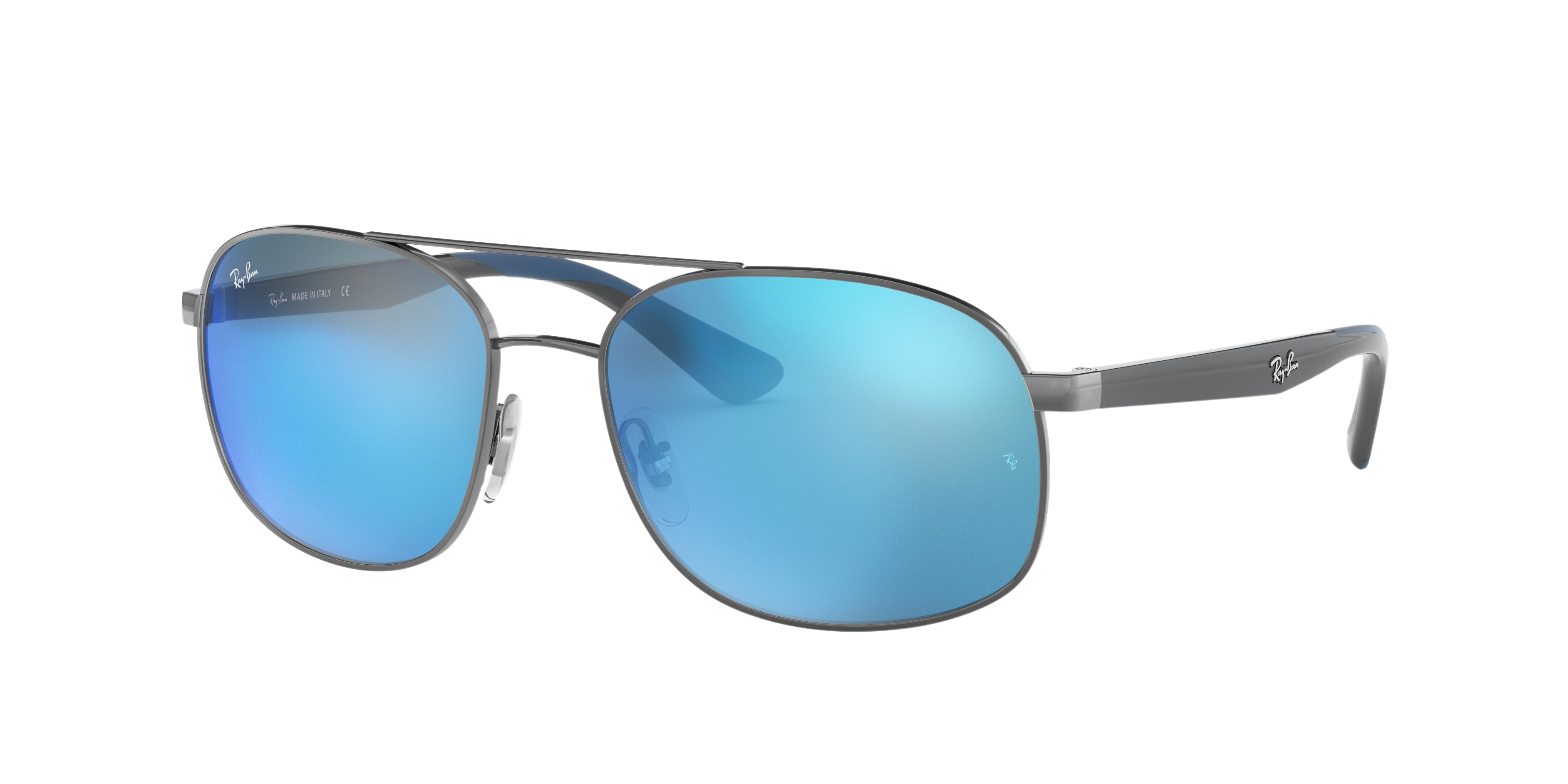 Ray-Ban RB3593 square sunglasses in Gunmetal
