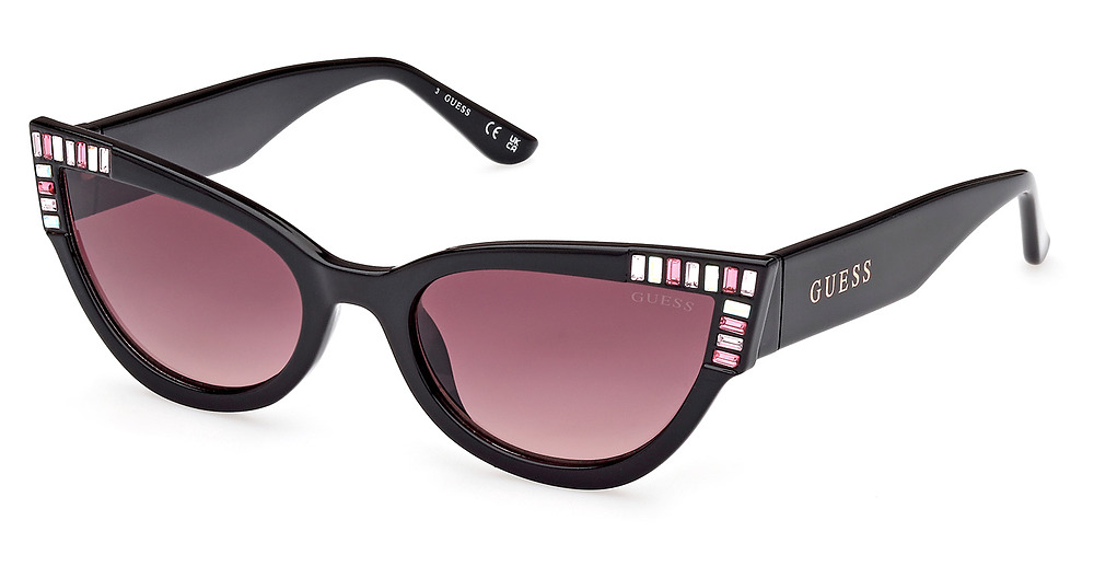 shiny black / gradient bordeaux