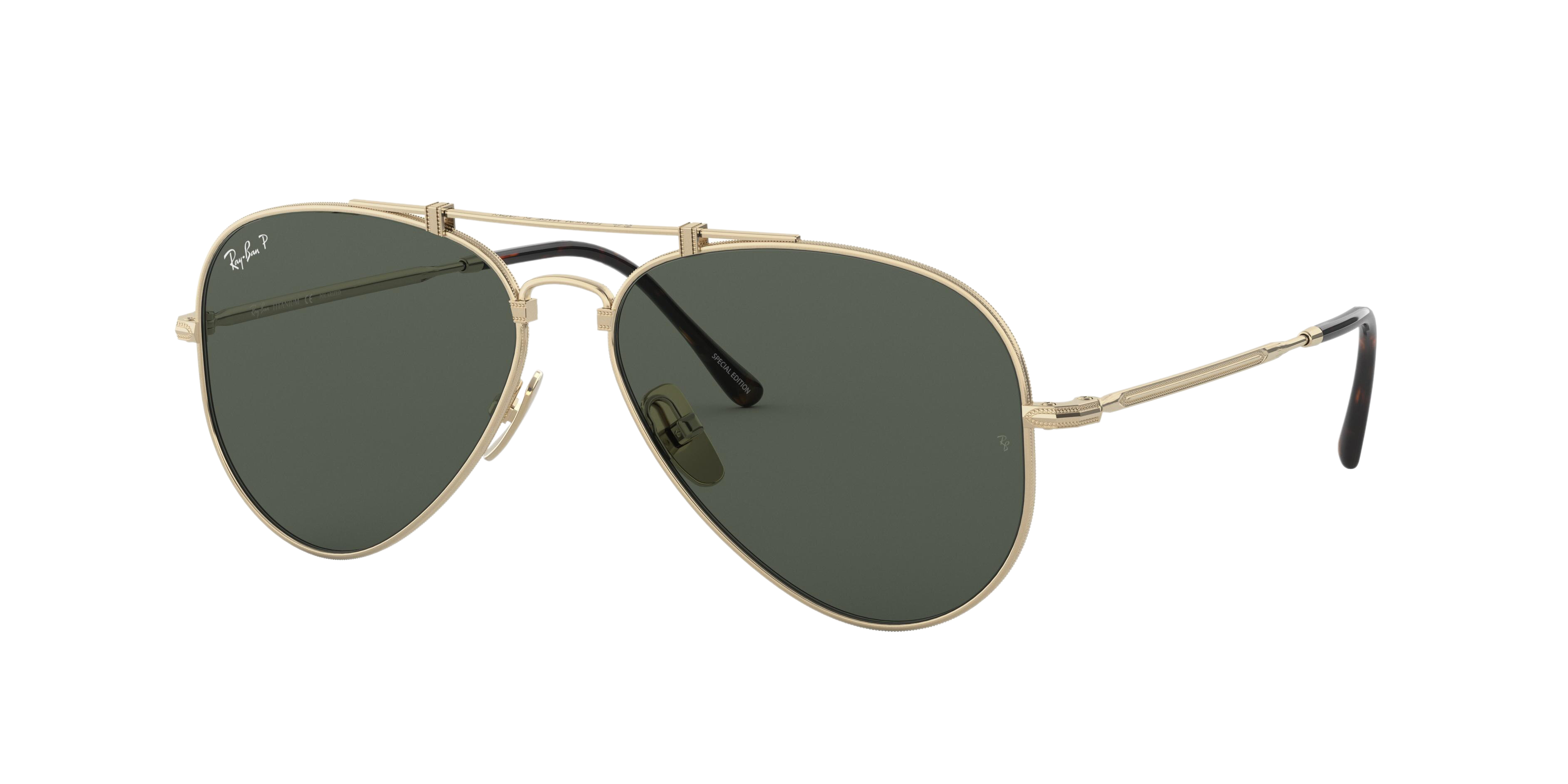 Ray-Ban RB8125M round sunglasses in Titanium