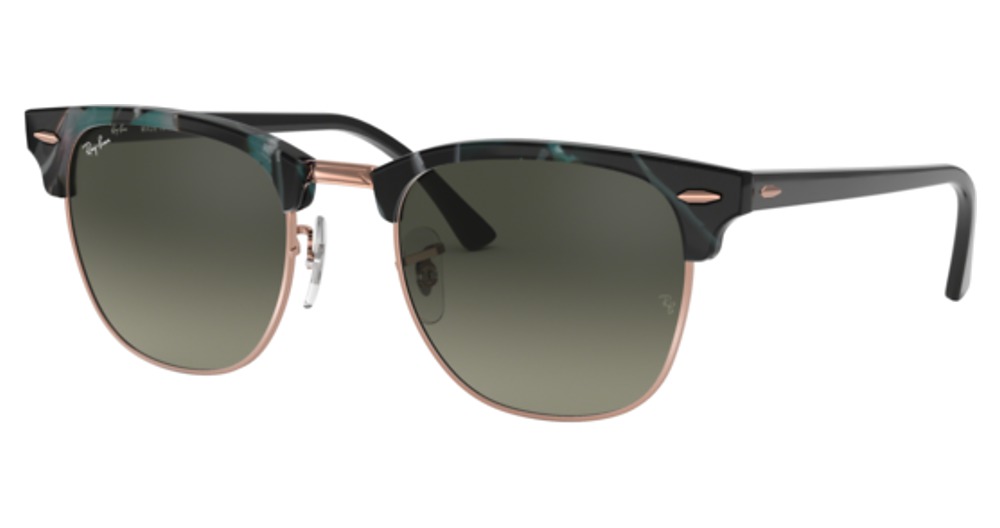 Ray-Ban RB3016F CLUBMASTER round sunglasses in Spotted Grey