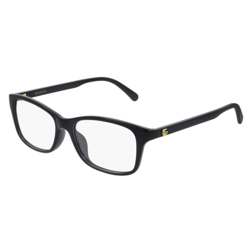 Gucci GG0720OA rectangle eyeglasses in Black Black Transparent