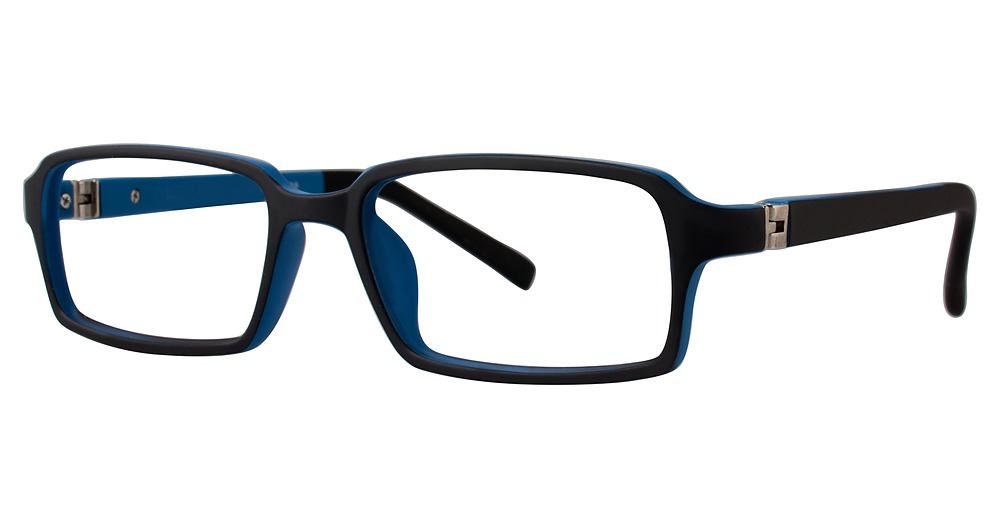 black/blue matte