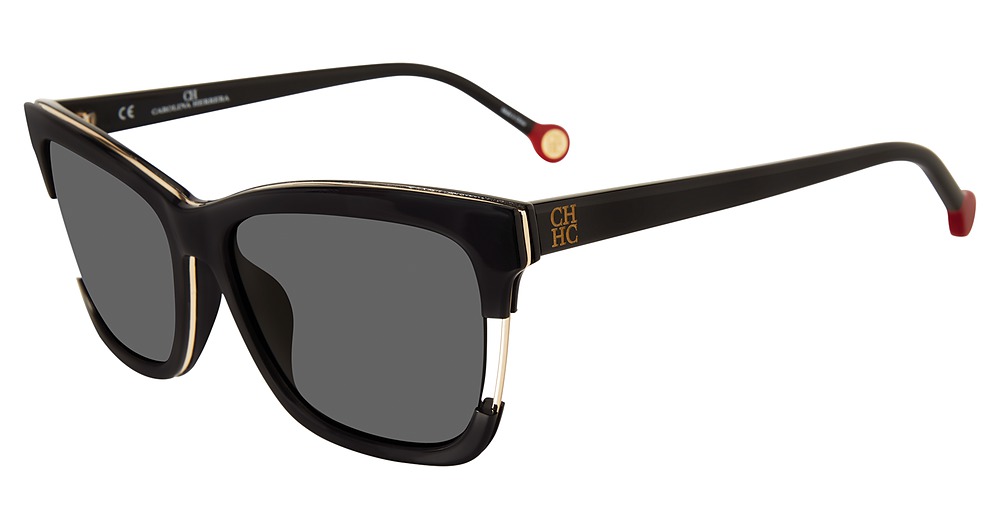Carolina Herrera SHE752 square sunglasses in Black 0700