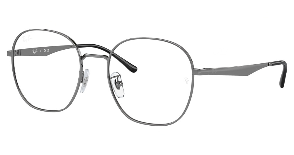 Ray-Ban RX6515D round eyeglasses in Gunmetal