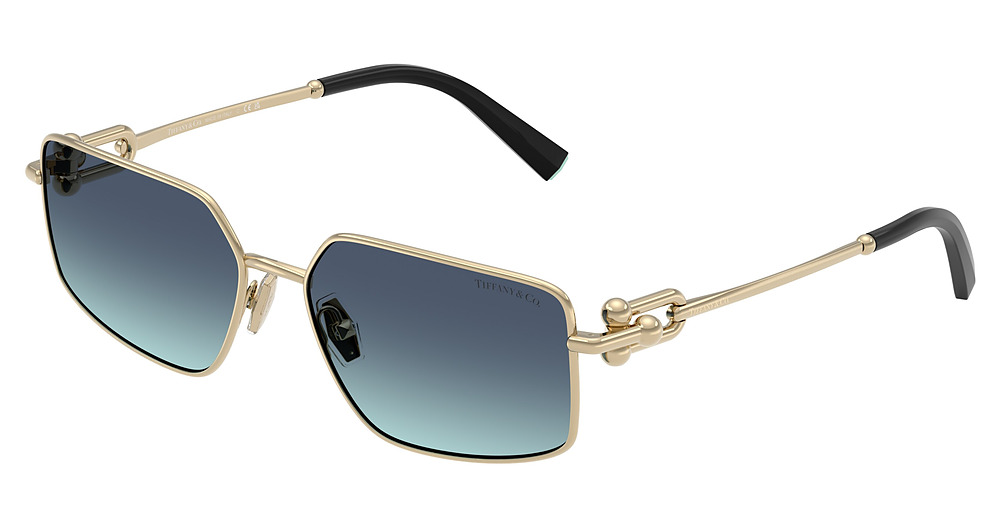 PALE GOLD / AZURE GRADIENT BLUE