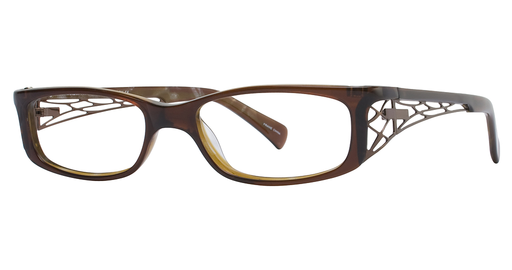 Clear Dark Brown/Satin Brown