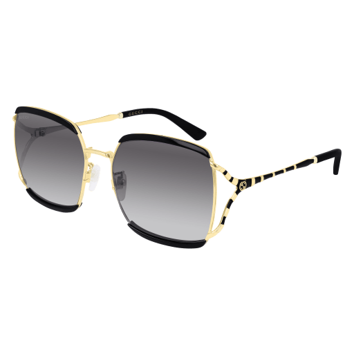 Gucci GG0593SK square sunglasses in Black Black Grey/Nylon