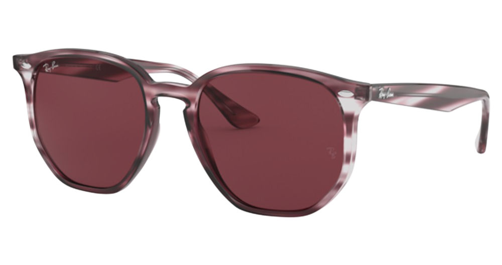 STRIPED BORDEAUX HAVANA / DARK VIOLET