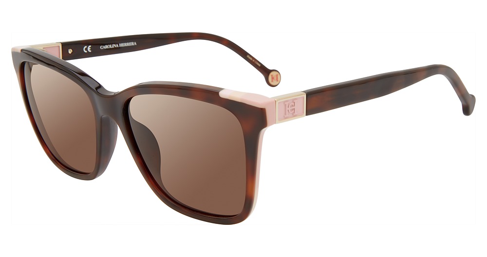 Carolina Herrera SHE871V square sunglasses in Tortoise 0752