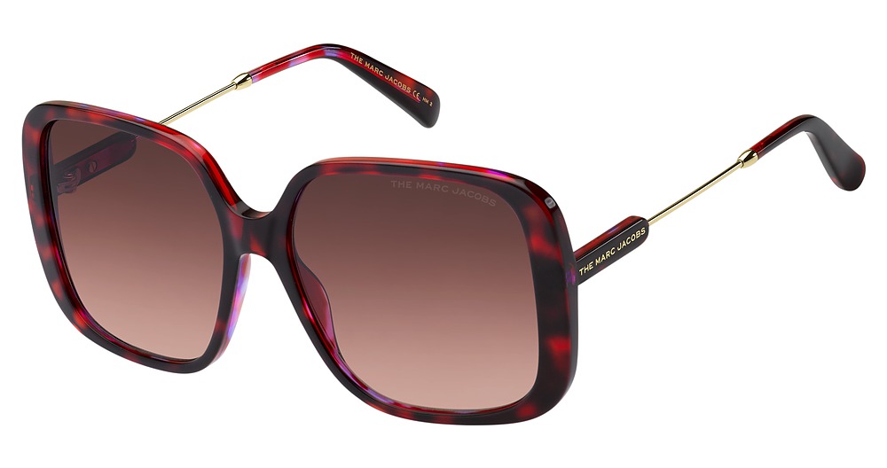 Marc Jacobs MARC 577/S square sunglasses in Havana Cherry/Burgundy Shaded