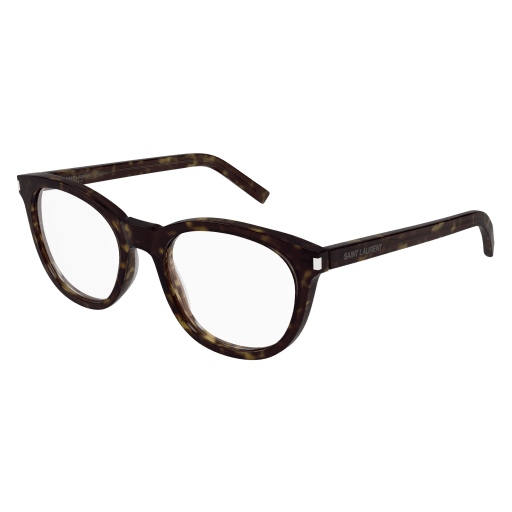 Saint Laurent SL 471 round eyeglasses in Havana