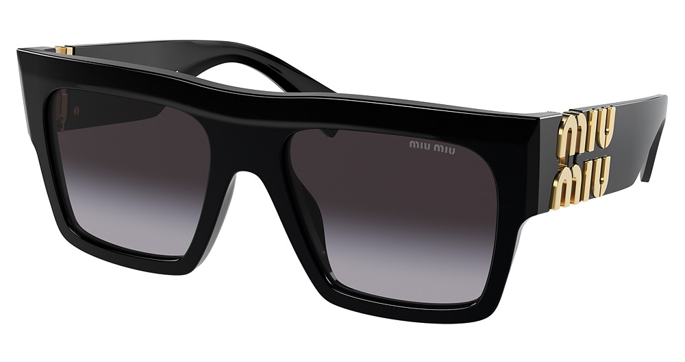 Miu Miu MU 10WS square sunglasses in Black/Grey Gradient