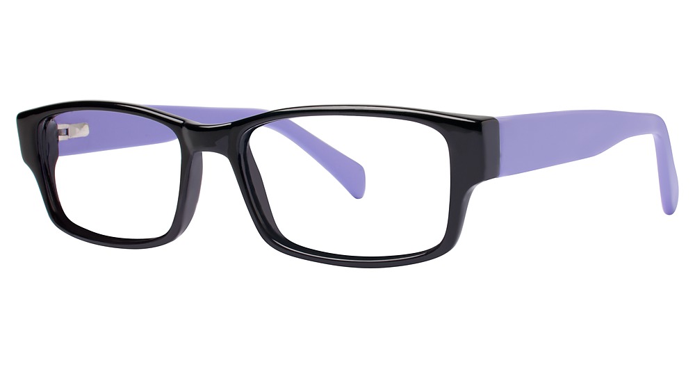 black/lilac