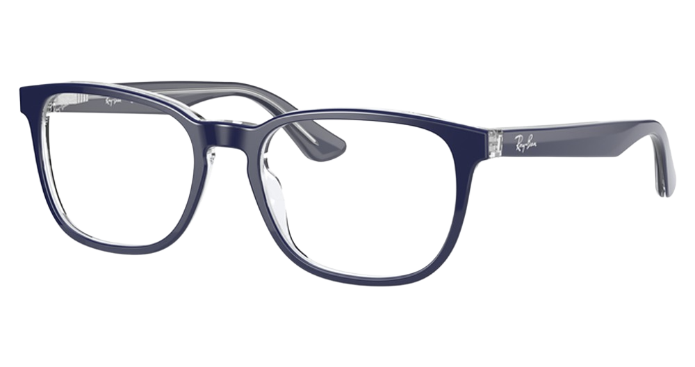 BLUE ON TRANSPARENT