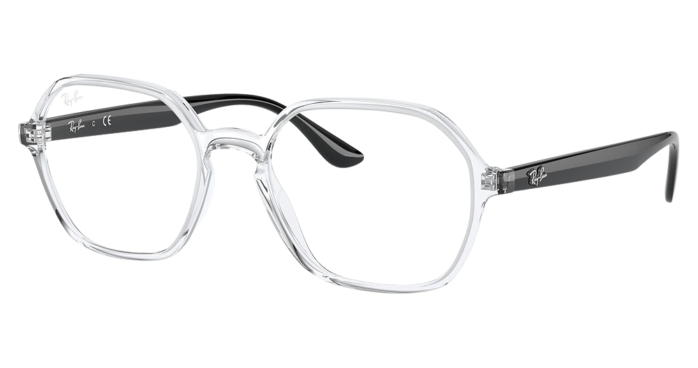 Ray-Ban RX4361VF irregular eyeglasses in Transparent