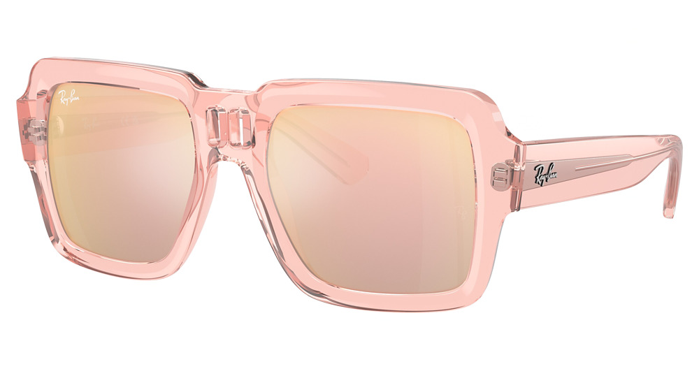 TRANSPARENT PINK / LIGHT VIOLET MIRROR ROSE GOLD